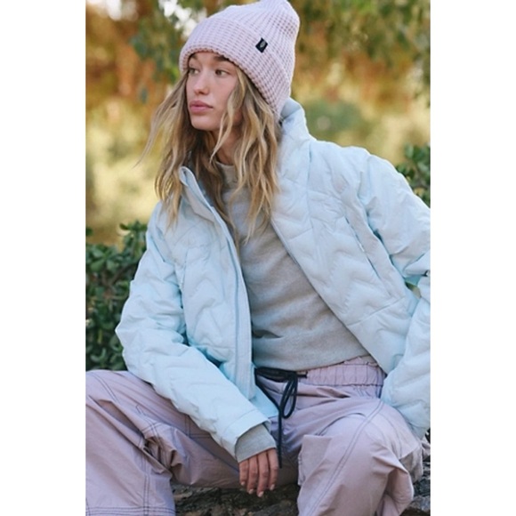Free People Jackets & Blazers - NWT Free People Gettin Lost Packable Puffer Jacket Coat Arctic Snow